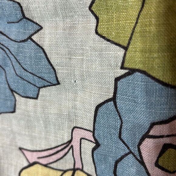 Monterey bay 100% hemp abstract floral bloomcore long sleeve button up small - Picture 4 of 6